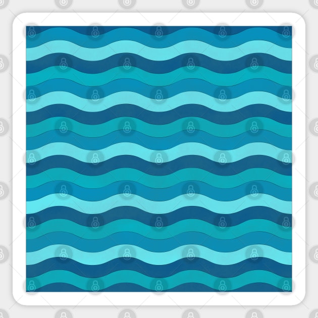 blue waves pattern Sticker by Morgenesh